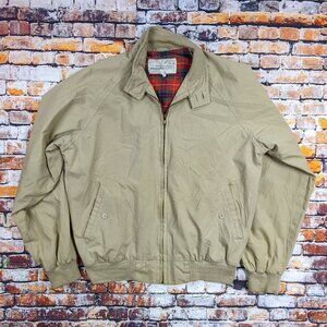 VINTAGE 80'S - 90'S  J.J. COCHRAN HARRIGNTON JACKET TAN SIZE M (30-40)